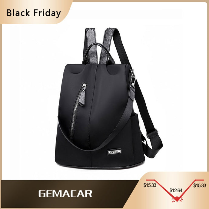 Women Anti-theft Backpack Waterproof Fabric