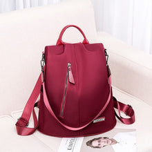 Load image into Gallery viewer, Women Anti-theft Backpack Waterproof Fabric